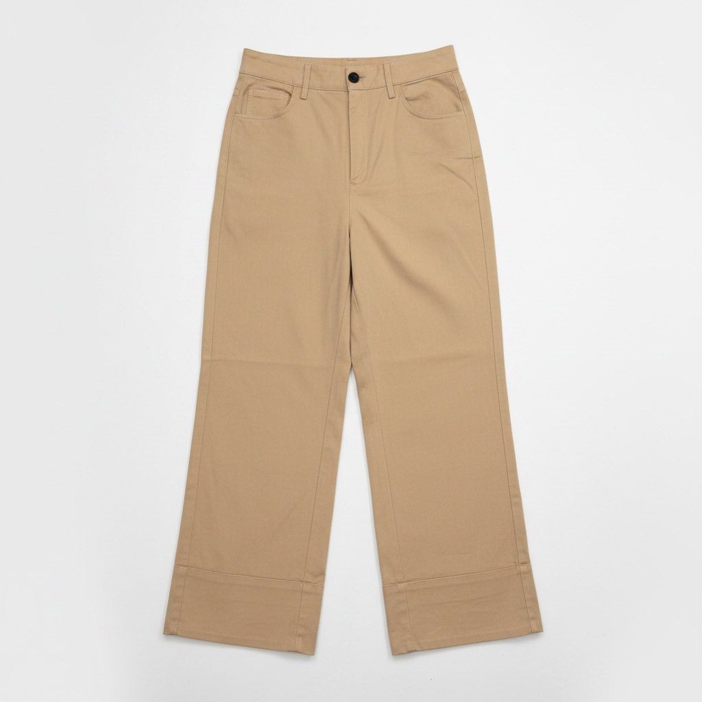S- ZARA Beige Wide-Leg Pants (Category: Luxury Apparel) located in Tuguegarao City. Submitted by past10 (Listing ID 1460488766, Image 1). Description: .