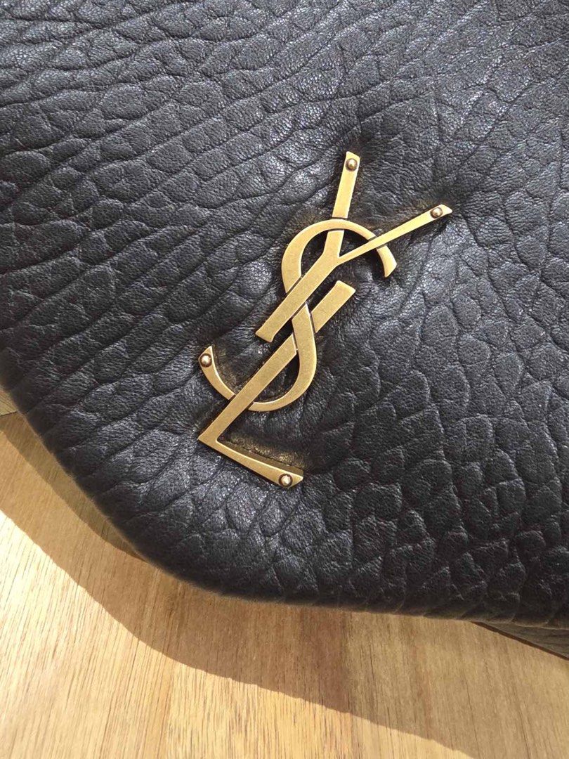 Saint Laurent Calypso Grained Lamskin Large (Category: Shoulder Bags) located in Dasmarinas. Submitted by thebagdetox (Listing ID 1460415111, Image 3). Description: YSL CALYPSO LARGE — BLACK 🖤 Effortlessly chic and timeless in classic black. The YSL Calypso Large features beautifully grained lambskin leather with a soft, luxurious finish and signature YSL detailing. A sophisticated everyday piece with a relaxed, understated look — perfect for th
