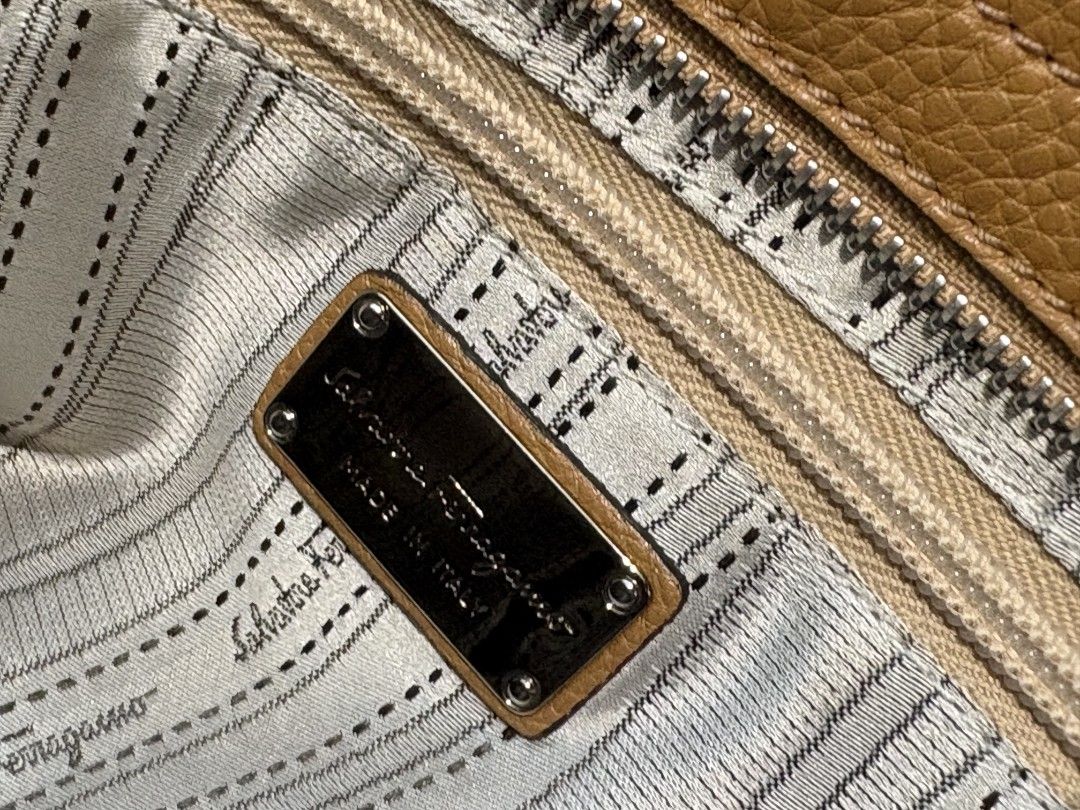 Salvatore Ferragamo Brown Leather Bag (Category: Luxury Bags & Wallets) located in Makati City. Submitted by gensfinds (Listing ID 1460359229, Image 3). Description: .