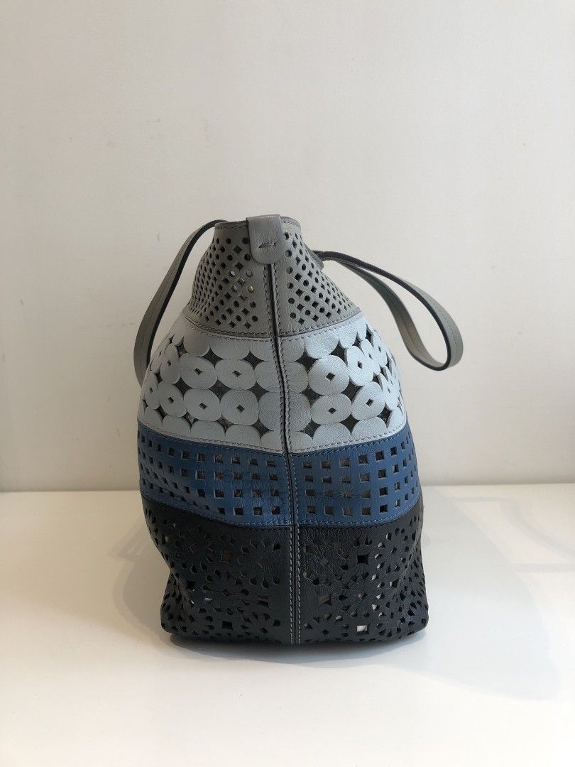 Salvatore Ferragamo Perforated Tote Bag (Category: Luxury Bags & Wallets) located in Makati City. Submitted by gensfinds (Listing ID 1460358785, Image 3). Description: .