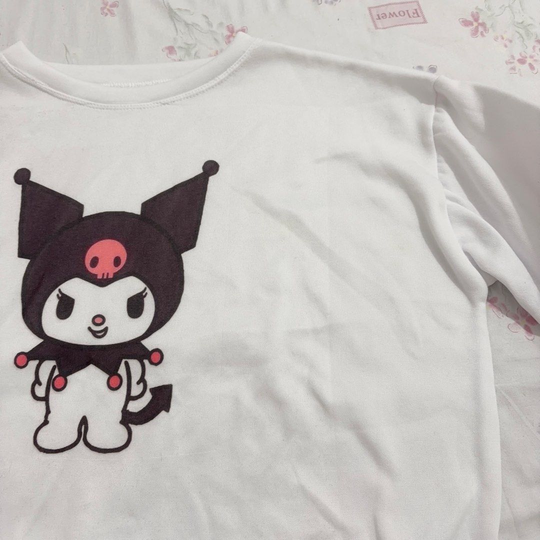 Sanrio Kuromi Basic White Pullover Sweater (Category: Longsleeves) located in Quezon City. Submitted by honey_and_bee (Listing ID 1460503949, Image 3). Description: Good as new, just got stored for a long time in the closet Fit for XL. Oversized fit for smaller frames buy any item and get a free item of your choice from my ‘free’ listings 💖 you can find these listings when you enter ‘freebies’ on my profile search tab.