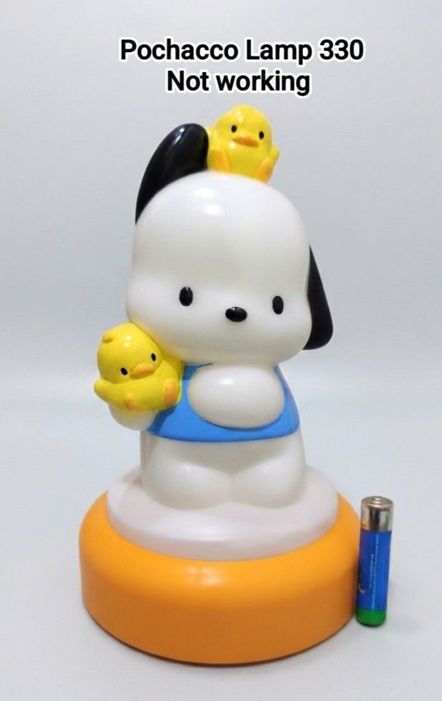 Sanrio Pochacco Lamp / Not working (Category: Other Stationery & Craft) located in Binan City. Submitted by mayjhe (Listing ID 1460362610, Image 1). Description: 💟 For Sale 💟 👉 Kindly read the page rules 🌸 Pochacco 🍀 Lamp 📍 Condition:Not working 💰 Price is 330.00 🇵🇭 Location Biñan Laguna 🛵 Courier J&T and Lalamove 📋 Shipping by Thursday 📍 NO COD, COP, CHECKOUT 📌 All items are carefully packed and labeled with Fragile stickers for bre