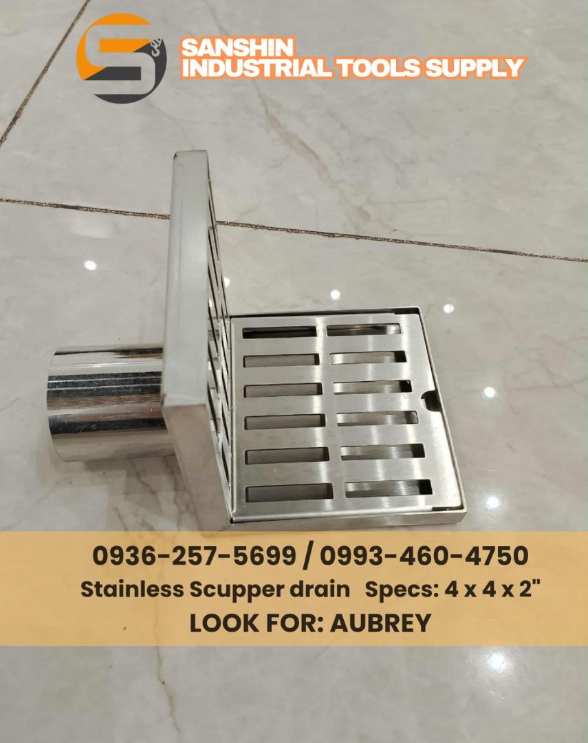 SCUPPER STAINLESS DRAIN (Category: Construction & Building Materials) located in Manila. Submitted by whimsicalgirl_aubrei (Listing ID 1460334245, Image 2). Description: ✅give discounted price ✅ brand new ✅we deliver ✅legit distributor ✅negotiable ✅within the day pick up.