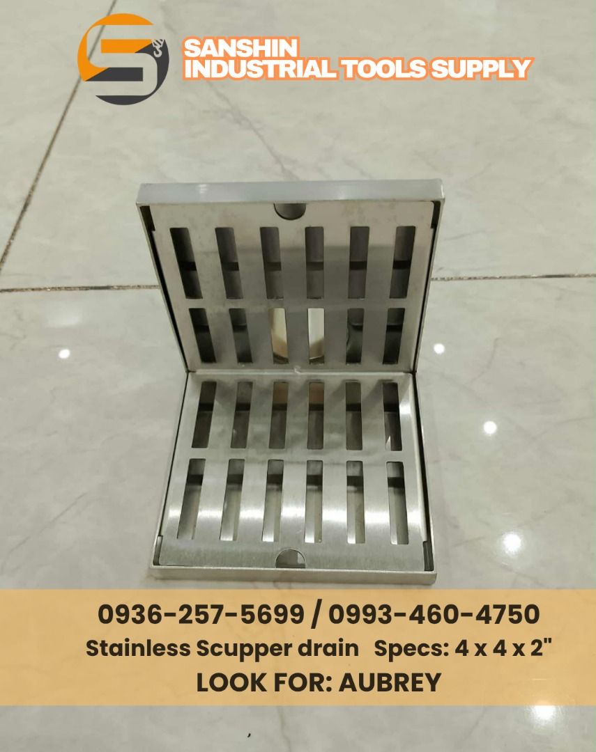 SCUPPER STAINLESS DRAIN (Category: Construction & Building Materials) located in Manila. Submitted by whimsicalgirl_aubrei (Listing ID 1460334245, Image 1). Description: ✅give discounted price ✅ brand new ✅we deliver ✅legit distributor ✅negotiable ✅within the day pick up.