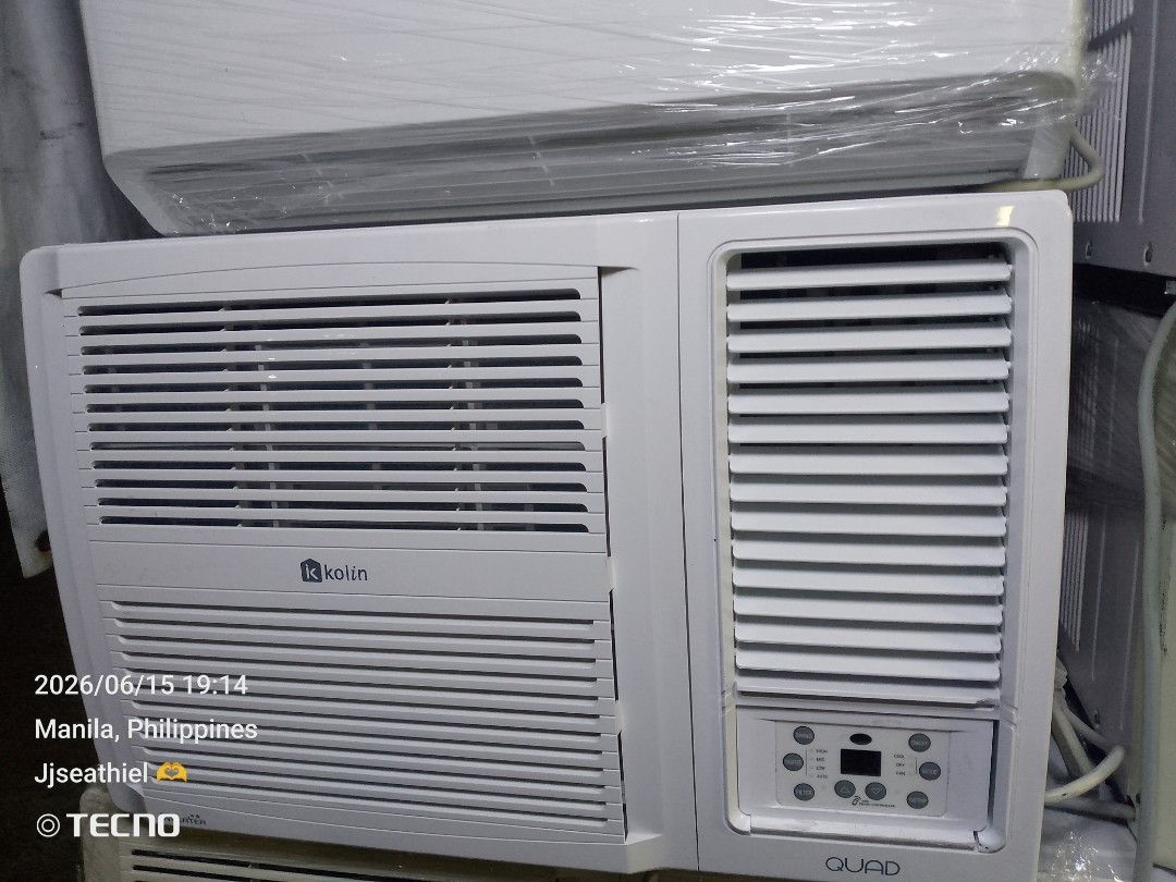 Second hand aircons (Category: Air Conditioning and Heating) located in Manila. Submitted by jst.call.me.jan (Listing ID 1460473217, Image 2). Description: .5hp to 2.5hp full inverter / non Meron Po kami Jan 🤞🏻 just pm me for fast transaction same day delivery 🫶 we deliver any point. we accept cash on delivery tara pm Moko bigyan KTA discount and warranty 🙏.