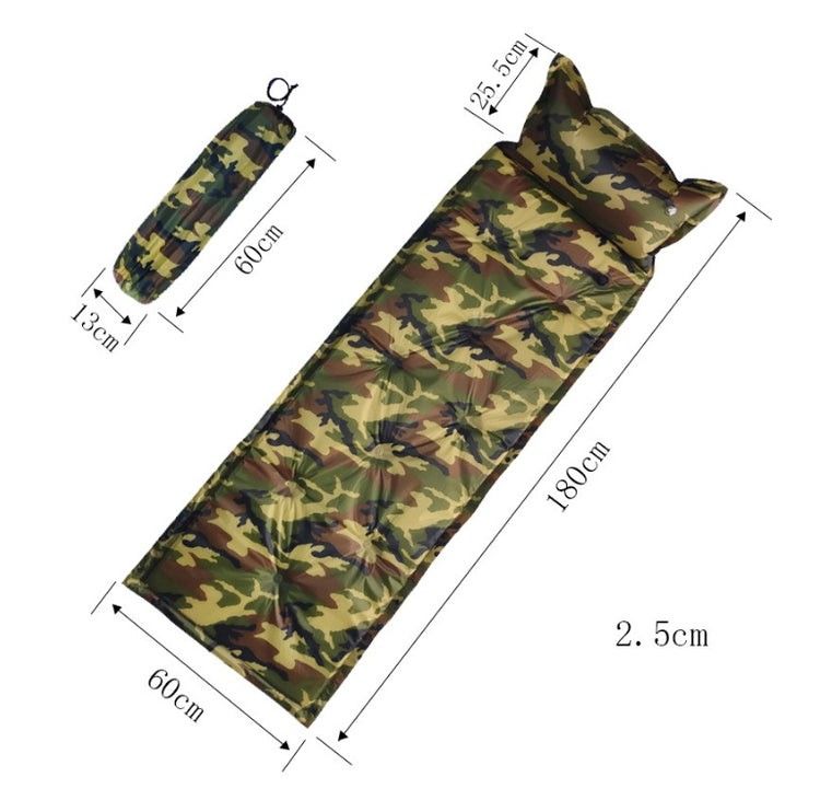 Self-Inflating Sleeping Pad with Pillow - Camouflage (Category: Hiking & Camping) located in Tagum. Submitted by tgm2023 (Listing ID 1460361324, Image 2). Description: Self-Inflating Sleeping Pad with Pillow - Camouflage As new condition Width 23.5" (60 cm) Length 70.5" (180 cm) Inflatable ang pillow ✅ polyester-coated PVC construction with open-cell foam core ✅ 2.5cm thickness ✅ Compresses for compact storage✅ Weight : 90g Military Grade Source 