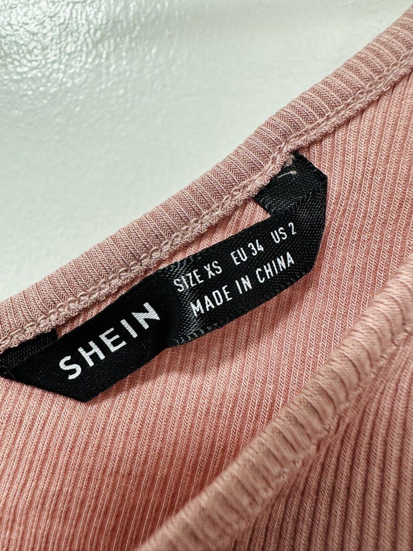 Shein Asymmetrical One Shoulder Pink Top (Category: Sleeveless) located in Paranaque City. Submitted by kokoclosets (Listing ID 1460471367, Image 3). Description: Never worn! Perfect going out top❤️.