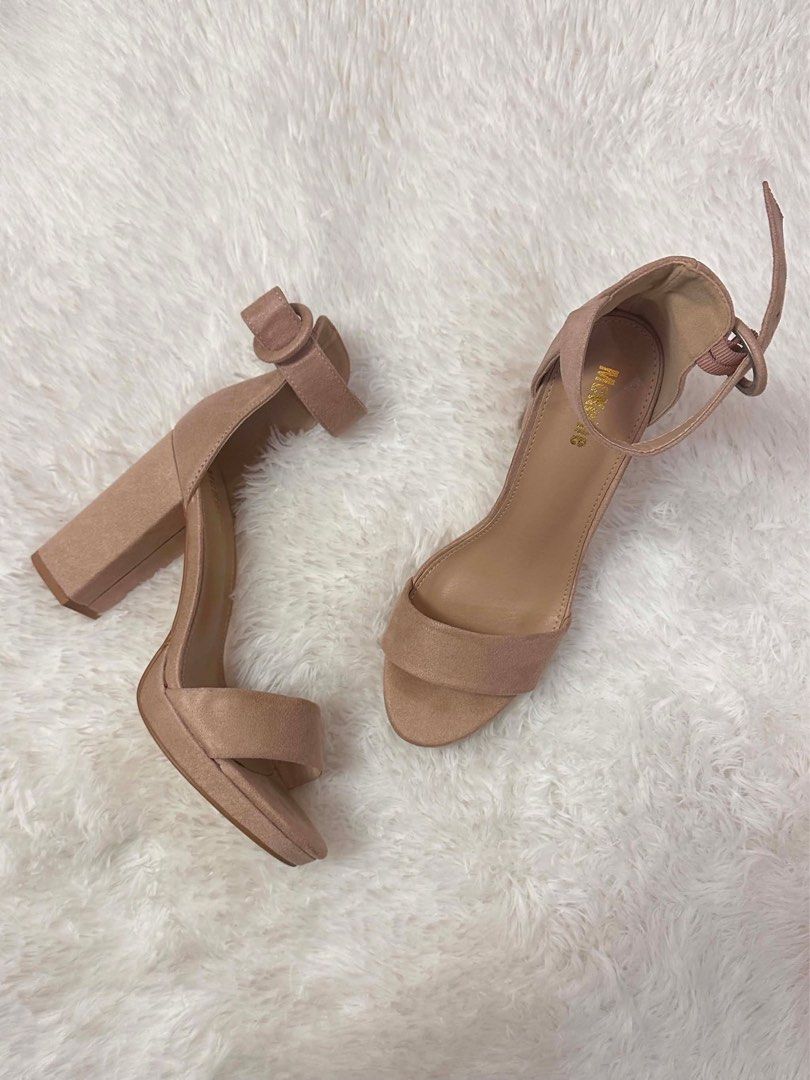 SHEIN McKoine Heels (Category: Heels) located in Manila. Submitted by xstephnyorks (Listing ID 1460442956, Image 1). Description: Slightly worn but still wearable. Has a slight pink stain mark (barely noticeable)..