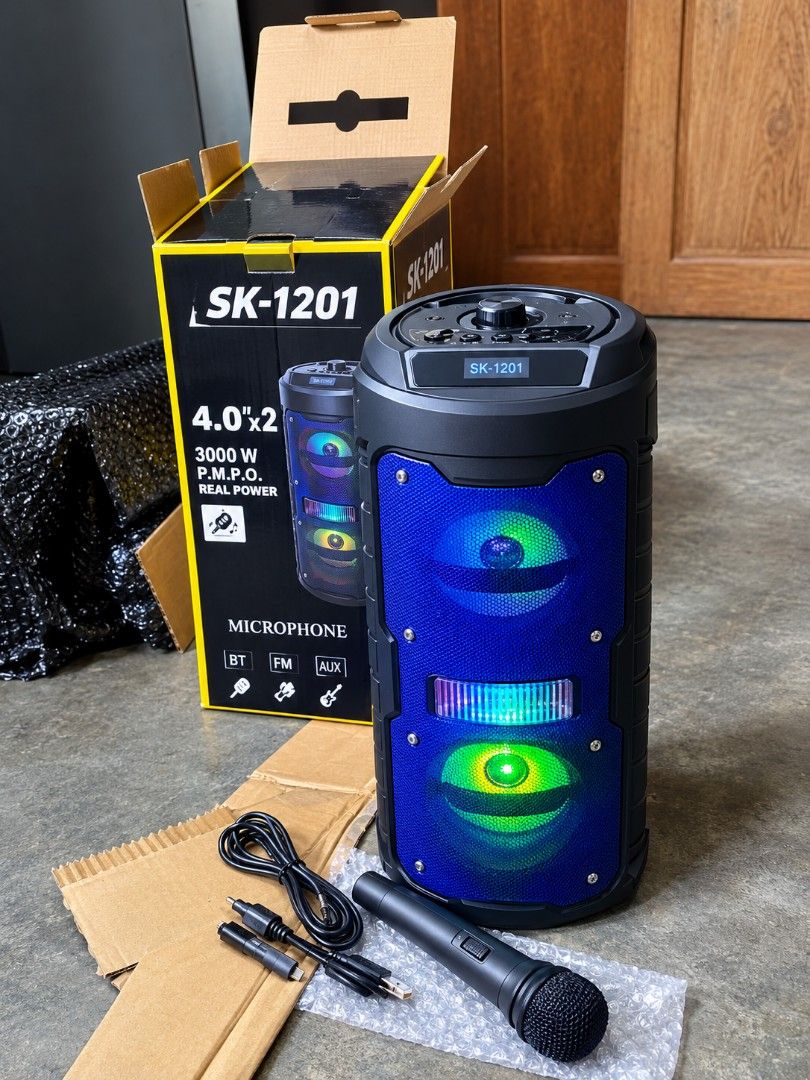 Sk-1201 Bluetooth Speaker Free Microphone (Category: Soundbars, Speakers & Amplifiers) located in Quezon City. Submitted by dailydealhub (Listing ID 1460506785, Image 1). Description: Isa po akong Affiliate, kaya wala po akong on-hand na product. Kung gusto niyo pong mag-order ng product na katulad ng nasa listing, click niyo po ang link sa ibaba para ma-direct po kayo sa Store. 👇.
