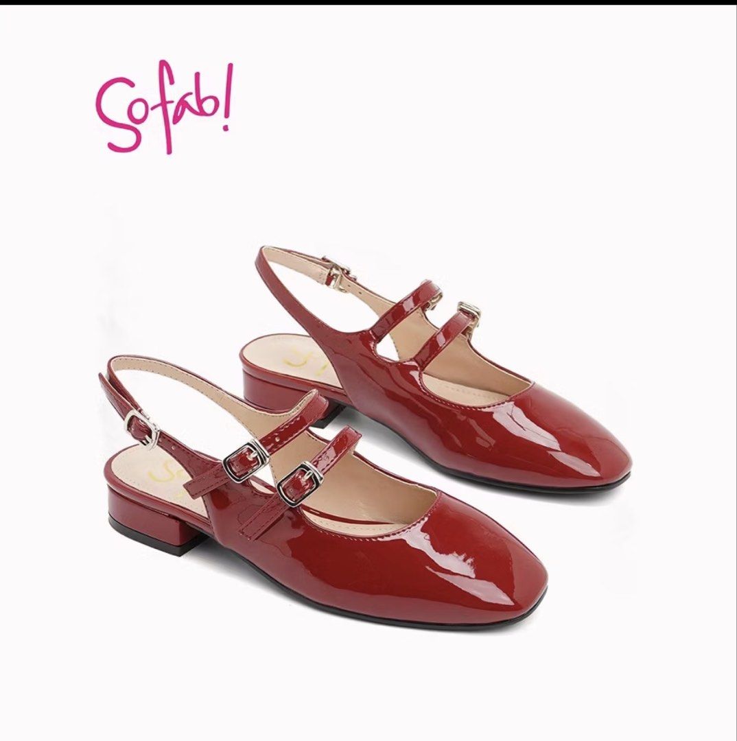 Sofab Jaliyah Flat Ballerinas/Heels (Category: Flats & Sandals) located in Mandaluyong City. Submitted by mkljul (Listing ID 1460385179, Image 1). Description: Please check all the photos for the shoe’s condition and visible defects. All flaws are shown in the pictures for transparency. 🫶🏻 For sizing, please refer to the SOFAB size guide/measurement shown in the last photo..