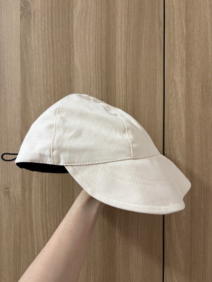 Soft beige Cap with Adjustable Strap (Category: Caps & Hats) located in Taguig. Submitted by secondhandstuffhere (Listing ID 1460317495, Image 2). Description: - Simple and classic white cap - Made from comfortable cotton material - Features an adjustable strap for a perfect fit - Ideal for sunny days and everyday casual wear - Versatile and easy to pair with any outfit.