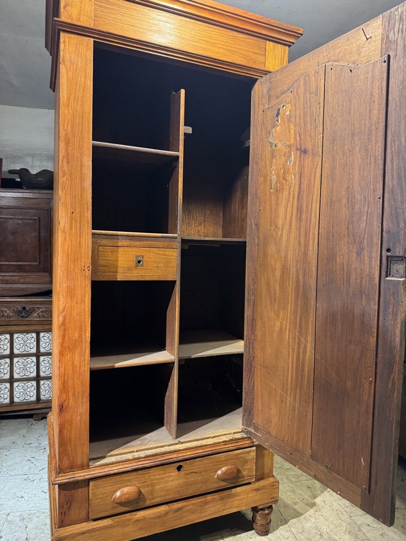 Solid Narra Tambol Aparador Cabinet (Category: Shelves, Cabinets & Racks) located in Manila. Submitted by sinaunang_gamit (Listing ID 1460316194, Image 3). Description: Solid Narra Tambol Aparador Cabinet Height: 81 inches Length: 36 iches Width: 23 inches ₱15k.