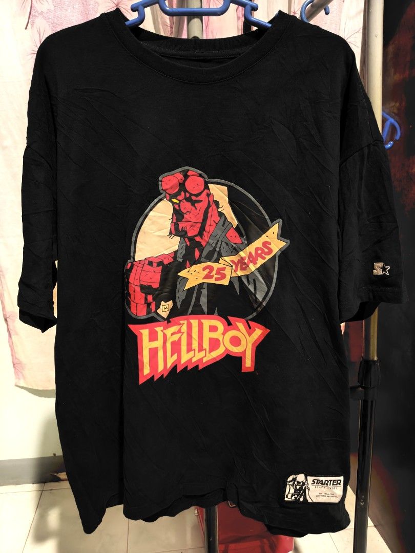 Starter x Hellboy Tee shirt (Category: Tshirts & Polo Shirts ) located in Cabadbaran. Submitted by jem1124 (Listing ID 1460459815, Image 1). Description: 23x28 excellent condition No issue.