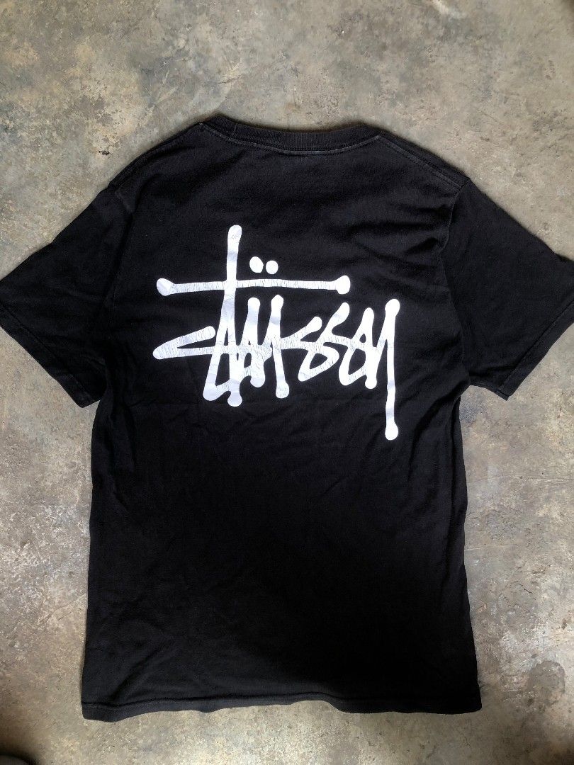 STUSSY BASIC LOGO (Category: Tshirts & Polo Shirts ) located in Zamboanga. Submitted by rifthrift.zc (Listing ID 1460437493, Image 2). Description: stussy basic logo small to Medium color rate 9/10 Good condition naman issue: crackprints other than that wala na.