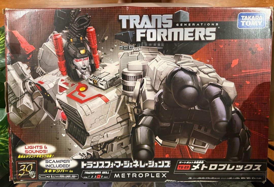Takara Tomy Transformer toy (Category: Action & Battle Toys) located in Valenzuela. Submitted by kenbas (Listing ID 1460351618, Image 2). Description: For sale! KFC EAVI Metal Phase 8-A Jungle Warrior Simba - ₱20,000 Takara Tomy MP-24 Star Saber - ₱30,000 Takara Tomy TG-23 Metroplex - ₱50,000 Takara Tomy MPG-06S Trainbot Kaen / Raiden Box Set - ₱45,000 Back box never assembled May tawad pa if lahat kukunin Location: Metro manila.