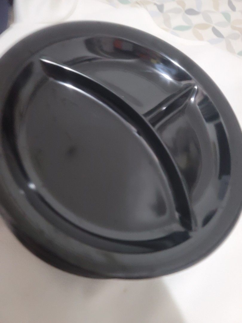 Take all 12 pcs. Melaware Division Black Plate (Category: Dinnerware & Cutlery) located in Pasig City. Submitted by bunny.bella (Listing ID 1460421066, Image 1). Description: Selling for 70 each Sold as set! 12 pcs. for P840 Retails 140 each .