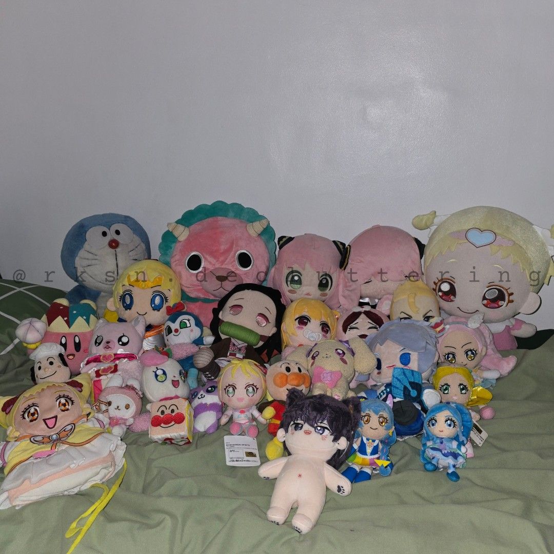 TAKE ALL ANIME PLUSHIES (Category: Plushies & Soft Toys) located in Tanza. Submitted by rksn.decluttering (Listing ID 1460363585, Image 2). Description: No haggle please. Last price posted. Manage your expectations as this is preloved. See photos for condition. What you see what you get. AS IS. Scroll my profile to see individual photos of the product. SpyXFamily Anya Demon Slayer Sailor Moon Doraemon Tokyo Revengers Pretty Cure PreCure Oshi No K