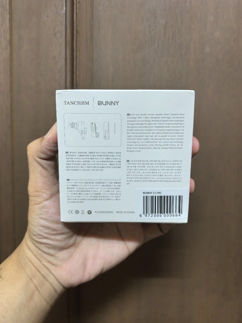 Tanchjim Bunny wired earphones (Category: Earphones) located in Quezon City. Submitted by unboxingtito (Listing ID 1460432822, Image 2). Description: Tanchjim Bunny wired earphones -Brand new and sealed -includes 3.5mm cable .