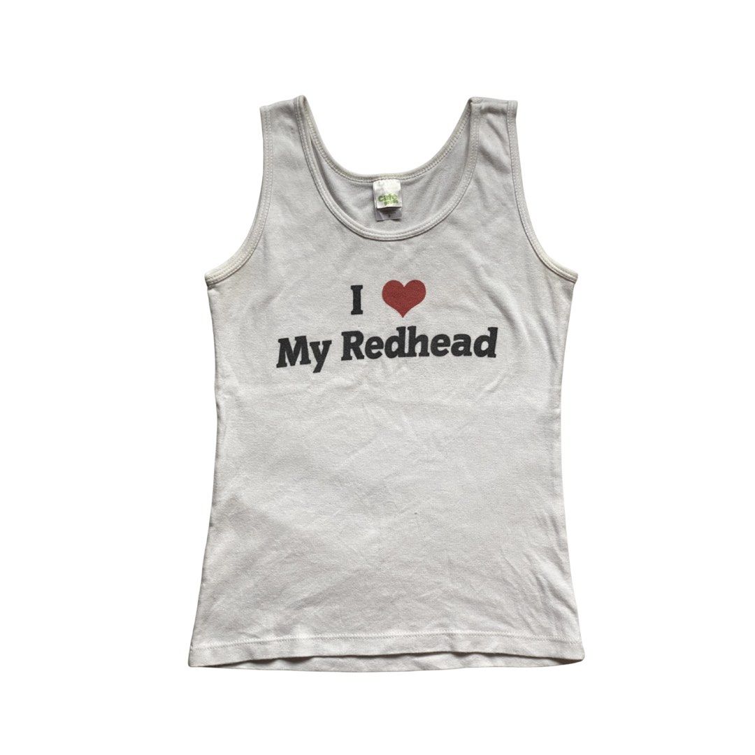 Tank top baby tee (Category: Sleeveless) located in Manila. Submitted by nendi.isma (Listing ID 1460340428, Image 1). Description: I❤️REDHEAD.