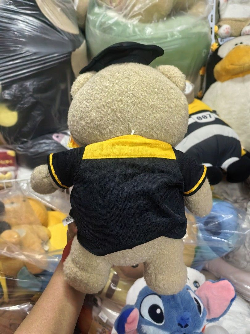 Ted 2 Graduation Teddy Bear Plush Toy Approx 35cm (Category: Plushies & Soft Toys) located in Paranaque City. Submitted by furugiyafinds (Listing ID 1460480321, Image 3). Description: - Adorable Ted 2 plush toy - Comes with a graduation cap and gown - Approximately 10 inches tall - Soft and cuddly material - Ideal gift for Ted fans or as a graduation present - Brand new with tag still attached.