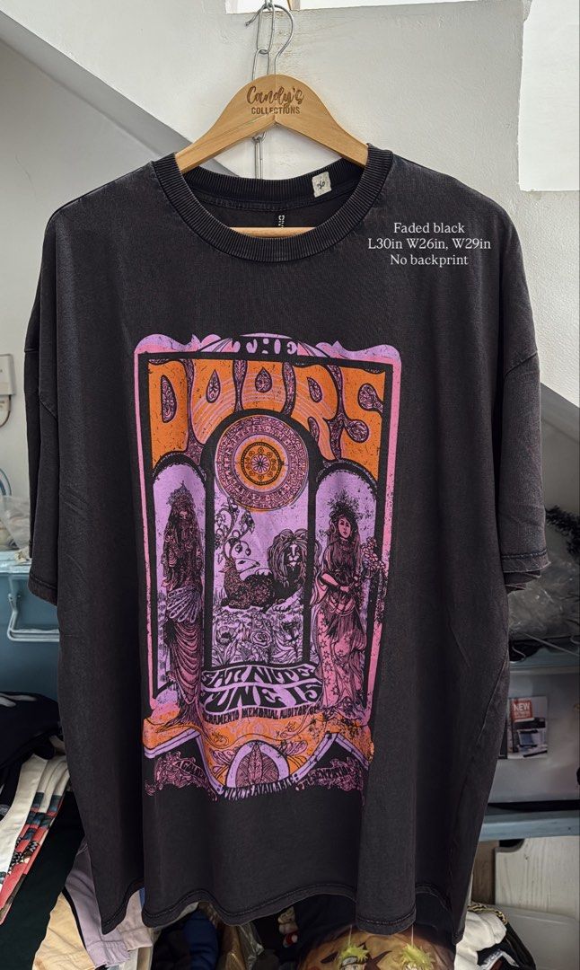 THE DOORS (Category: Shirts) located in Cavite. Submitted by handpickedshirts (Listing ID 1460387138, Image 1). Description: New, cut tags Vintage-style Approx L30in, W26in and W29in No backprint.