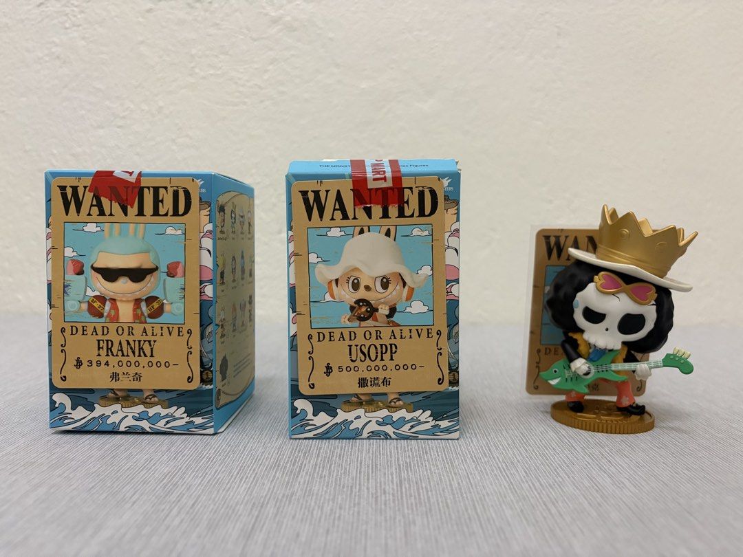 The Monsters x One Piece (Category: Figurines & Statues) located in Makati City. Submitted by shin.ryujin (Listing ID 1460467528, Image 1). Description: The Monsters x One Piece ₱1500 Brook, Usopp and Franky BGC/Taguig/Makati.