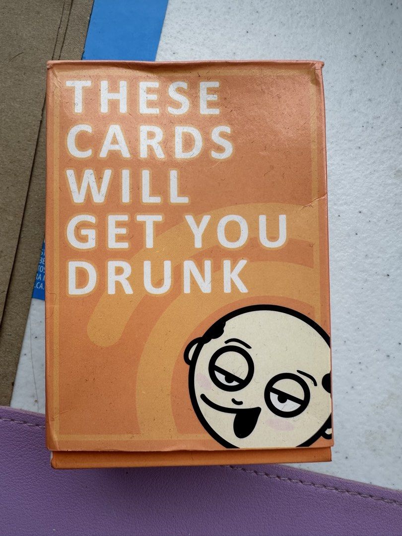 These Cards Will Get You Drunk Party Game (Category: Board Games & Puzzles) located in Caloocan City. Submitted by xenasales (Listing ID 1460306429, Image 1). Description: - Hilarious party game for you and your friends. - Simple rules: Draw a card and follow the instructions. - Features competition, voting, and 'screwing over' friends. - Encourages drinking and a fun evening. - Perfect for parties and gatherings..