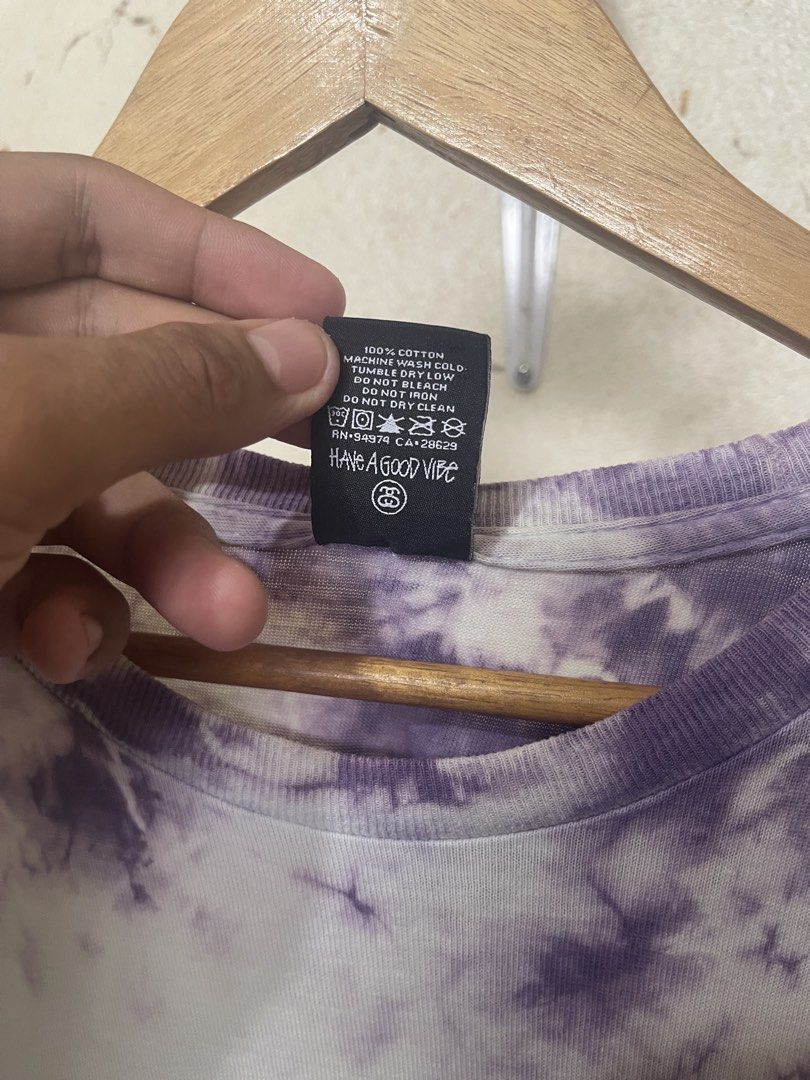 Tie Dye Stussy 8ball Tee (Category: Activewear) located in Tuguegarao City. Submitted by elyks11 (Listing ID 1460327923, Image 3). Description: 8ball STUSSY TIE DIE SOLID NETO.