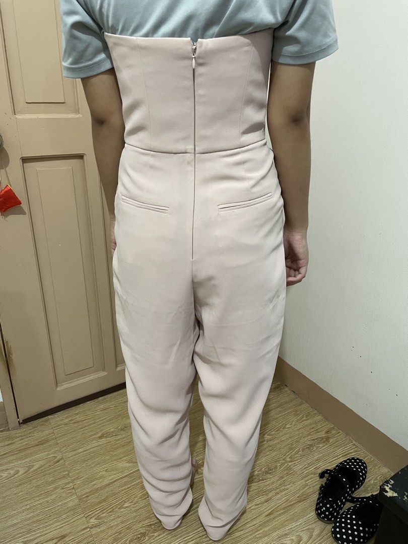 Topshop jumpsuit (Category: Jumpsuits) located in Mandaluyong City. Submitted by h78645 (Listing ID 1460400538, Image 2). Description: Pre-loved item Shirt not included (item is sleeveless).