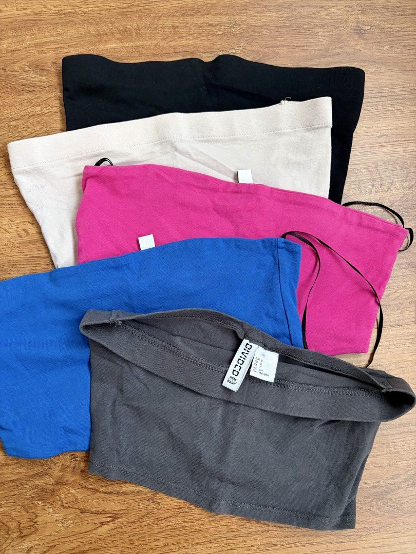 Tube tops (Category: Others Tops) located in Dagupan City. Submitted by thrifttostyle (Listing ID 1460415447, Image 1). Description: H&M bandeu for TAKE ALL.