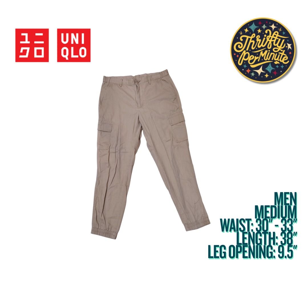 Uniqlo Jogger Pants (cargo pants) (Category: Joggers) located in Bacolor. Submitted by thriftyperminute (Listing ID 1460482715, Image 1). Description: -This is a pre-loved or thrifted item so please manage your expectations. -Color may slightly differ due to lighting or with the settings of the device used to view the photos -"Mine" now, pay now policy -Payment through gcash -Sure buyers only, please -No cancellation of orders -No return, no exch
