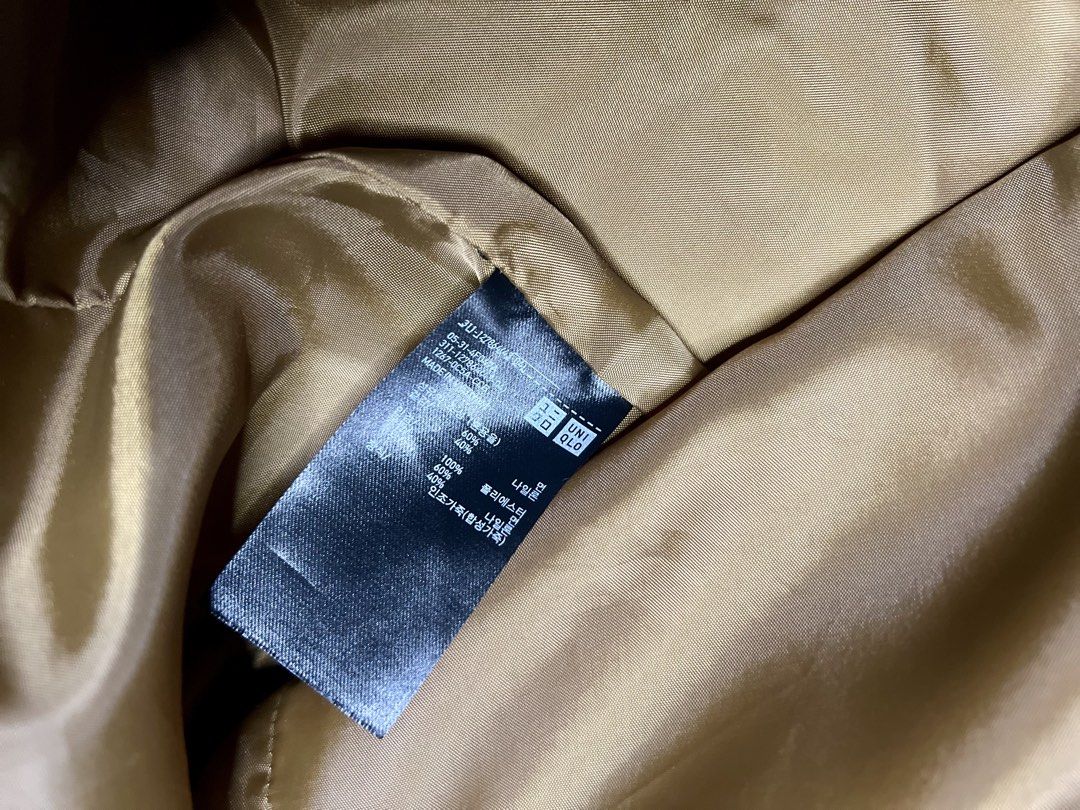 Uniqlo Khaki Hooded Utility Jacket (Category: Coats, Jackets and Outerwear) located in Tacloban City. Submitted by thrftg (Listing ID 1460464477, Image 3). Description: - Uniqlo Khaki Hooded Jacket - Size: XL - Multiple front pockets - Drawstrings on the hood - Adjustable cuffs - Ideal for everyday wear.