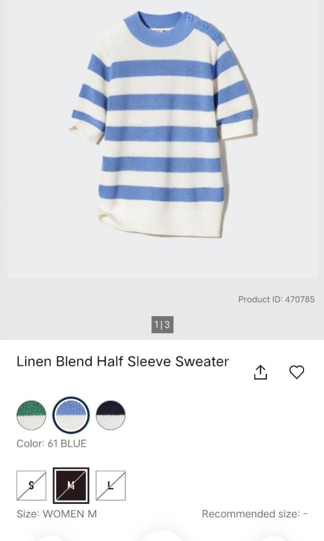 Uniqlo knitted (Category: Blouses) located in Angeles City. Submitted by mjshoppingretail (Listing ID 1460421587, Image 2). Description: uniqlo large new like new freeship.