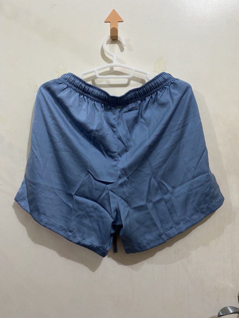 Uniqlo Satin Blue Shorts (Category: Shorts) located in Taguig. Submitted by maly01_ (Listing ID 1460404549, Image 3). Description: dm for inquiries :).
