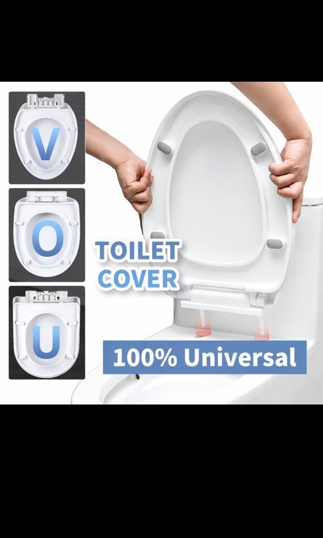 Universal Toilet Seat Cover (Category: Bathroom & Kitchen Fixtures) located in Mandaluyong City. Submitted by bbcatham (Listing ID 1460505143, Image 3). Description: Selling this brand new universal toilet seat cover. U - Shape. RFS: not compatible with our toilet Selling low, opened but unused with tool inclusions..