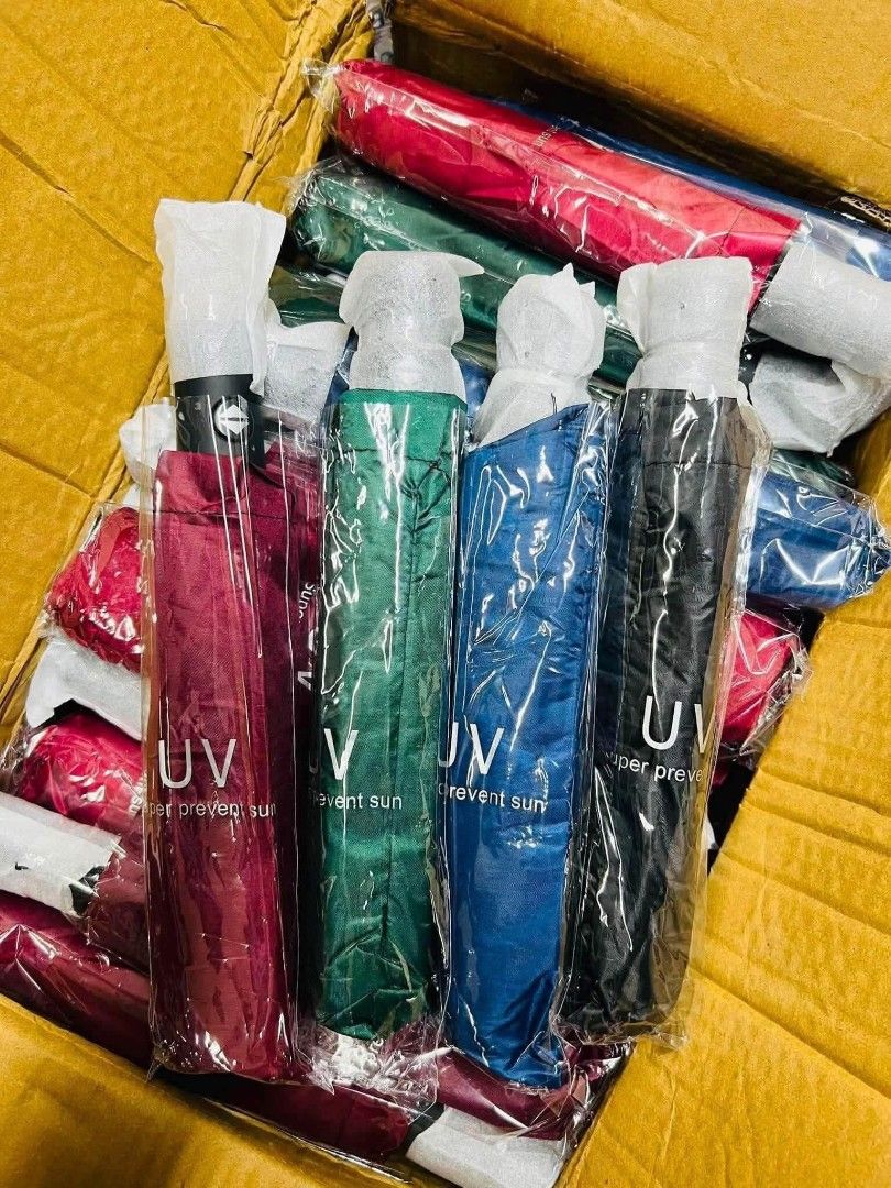 UV AUTOMATIC UMBRELLA (Category: Umbrellas) located in Quezon City. Submitted by miriamreyes006 (Listing ID 1460330069, Image 1). Description: UV AUTOMATIC UMBRELLA ☔☔☔ PAG ISA LANG 150.00 6 PCS UP Php 130.00 ONLY 12 PCS UP Php 120.00 ONLY.