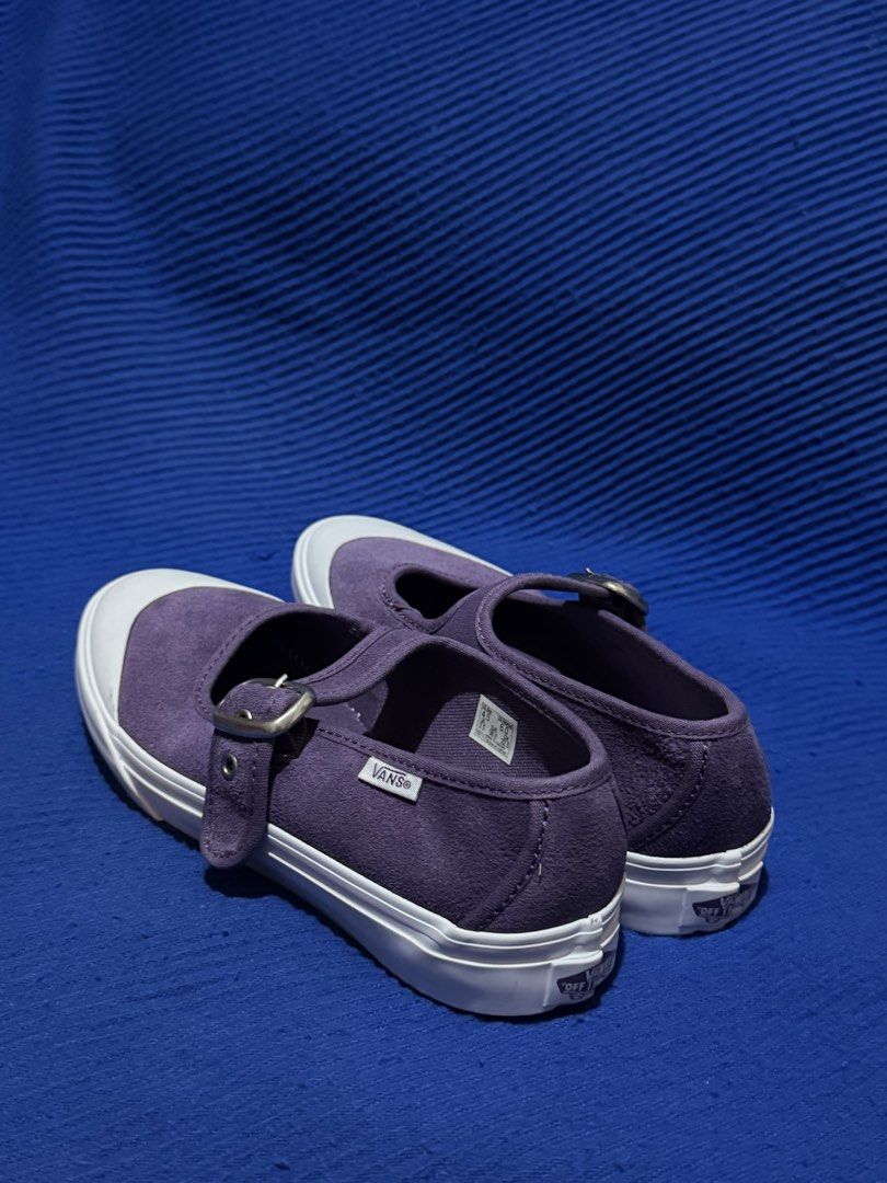 Vans Mary Jane Suede Shoes (Category: Sneakers) located in Manila. Submitted by thepapicarlsells (Listing ID 1460454587, Image 2). Description: - PRICE IS STILL NEGOTIABLE - Suede material with white toe cap - Buckle strap closure - in good condition .