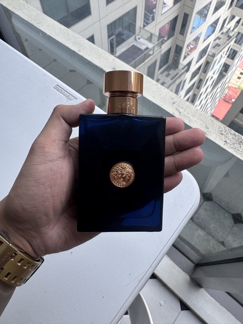 VERSACE DYLAN BLUE 96/100ml bottle only (Category: Announcements) located in Manila. Submitted by catumishima (Listing ID 1460371269, Image 1). Description: authentic versace dylan blue bottle only.