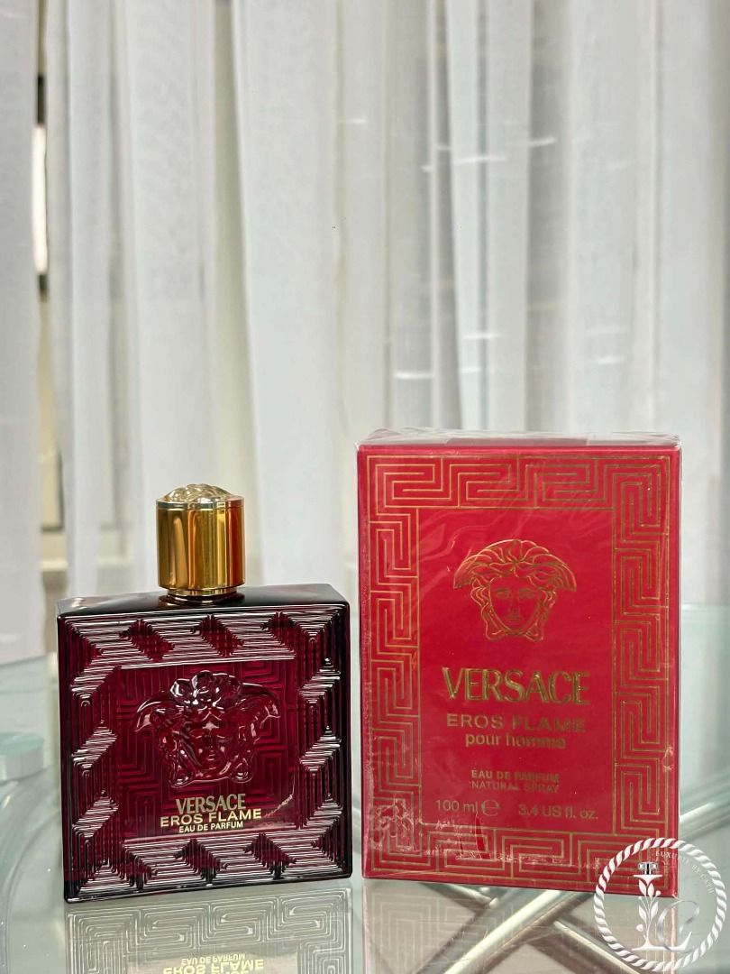Versace eros flames 100ml (Category: Fragrance & Deodorants) located in Bocaue. Submitted by luxuriebycath (Listing ID 1460409407, Image 1). Description: Guaranteed authentic Shipping via jnt only .