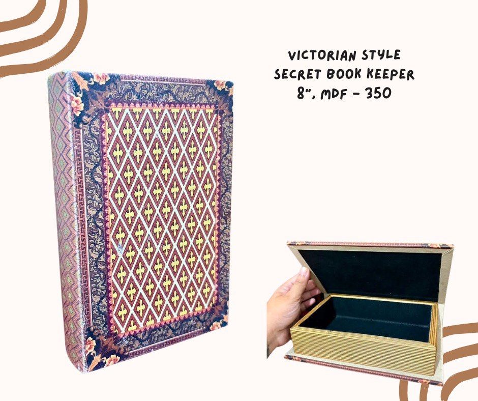 Victorian Style Secret Book Keeper (Category: Storage Boxes & Baskets) located in Pasig City. Submitted by homeyvibesph (Listing ID 1460401426, Image 1). Description: .