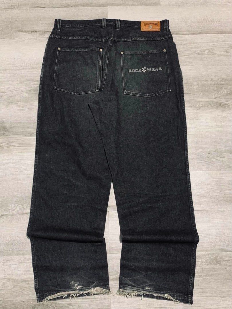 Vintage 2000’s ROCAWEAR RAW DENIM (Category: Jeans) located in Dasmarinas. Submitted by adriannz (Listing ID 1460345946, Image 2). Description: Vintage 2000’s ROCAWEAR RAW DENIM 40 Waist 47Length 17 thighs 10 leg opening Excellent Condition heel drags 10/10 color rate CLAIM:2499 Note:Please Manage your expectations Since all items are thrifted and used..