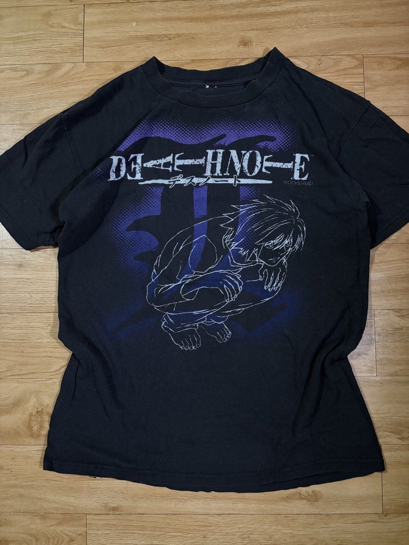 Vintage Deathnote shirt Lawliet (Category: Tshirts & Polo Shirts ) located in Paranaque City. Submitted by uw4kk (Listing ID 1460500792, Image 1). Description: Measurements are shown in the photo No pinholes , good condition.