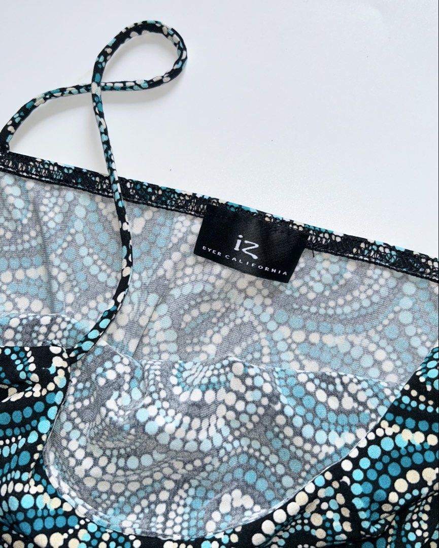 vintage iz byer california patterned ruffled cami (Category: Sleeveless) located in Lipa City. Submitted by mayumi.vtg (Listing ID 1460360893, Image 3). Description: ❀ fits l-xl | bust: up to 44in ❀ stretchy fabric, asymmetrical cut ❀ faveee!.