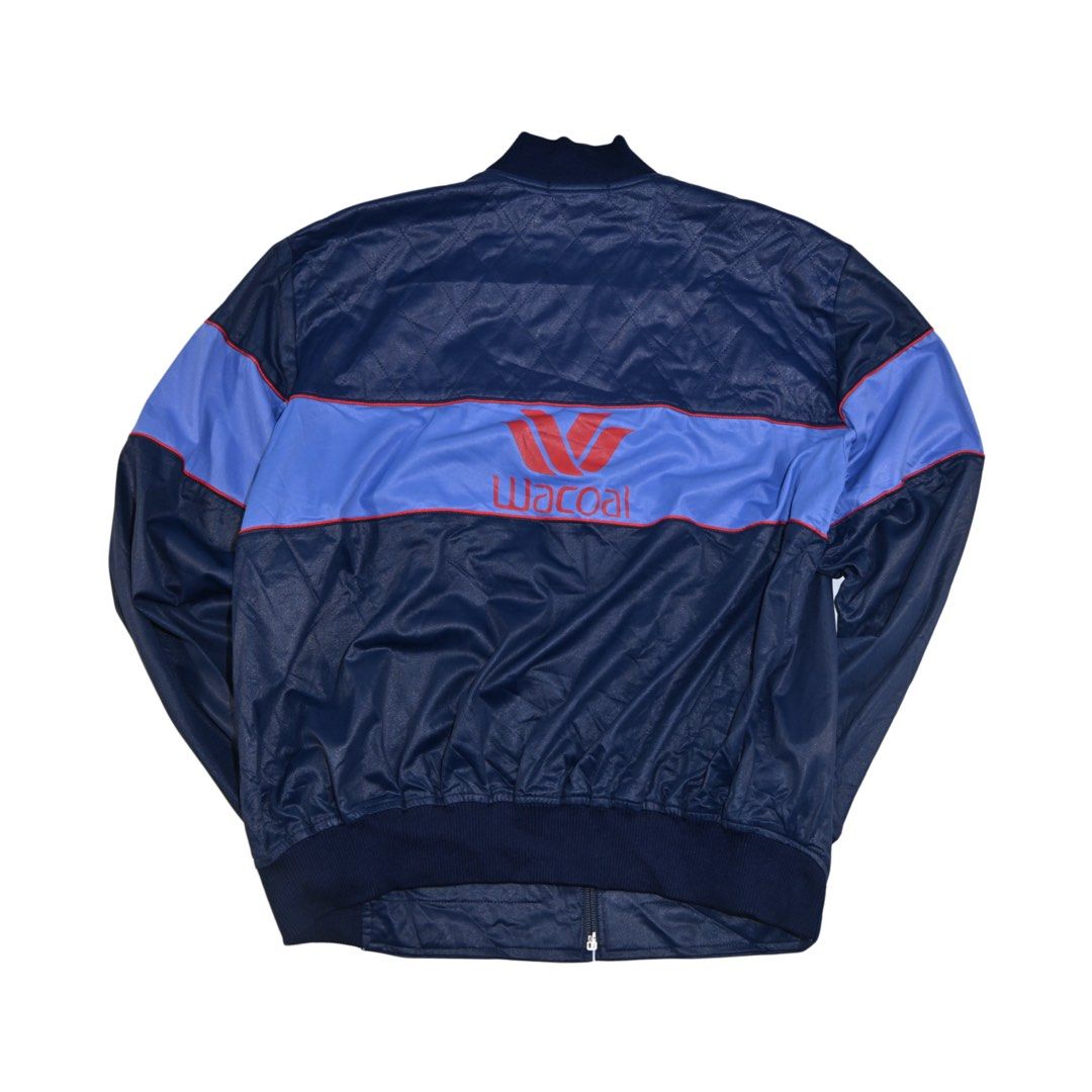 Vintage Miyake Design Studio X Wacoal Bomber Jacket (Category: Coats, Jackets and Outerwear) located in Quezon City. Submitted by jwinprince (Listing ID 1460501604, Image 2). Description: Vintage Miyake Design Studio X Wacoal Bomber Jacket Size: M Length: 26.5 Width: 20 A collaboration piece reflecting the intersection of Miyake Design Studio’s structured minimalism and Wacoal’s branded sportswear identity, typical of late 1980s–1990s Japanese de