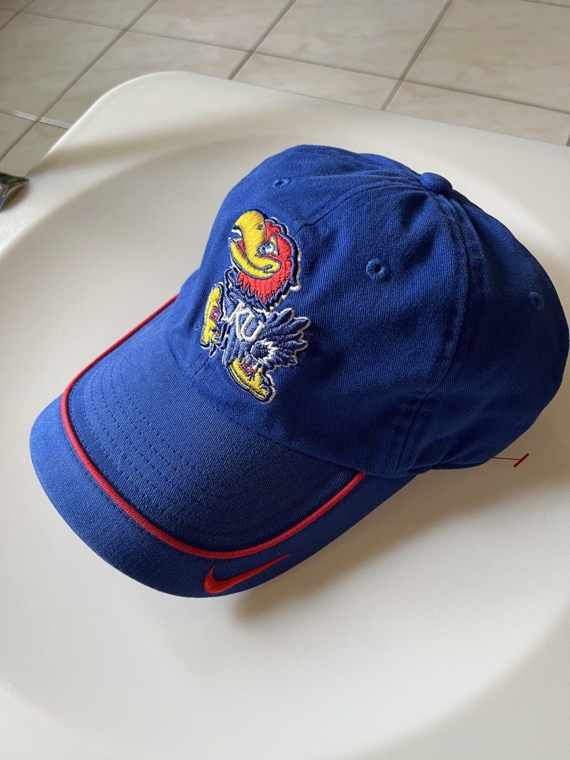 Vintage Nike Kansas Jayhawks Hat Adjustable KU Cap (Category: Caps & Hats) located in Calapan. Submitted by clothing_shoes24 (Listing ID 1460424761, Image 3). Description: Vintage Nike Kansas Jayhawks Hat Adjustable KU Cap One size fits all good as new lost tag.