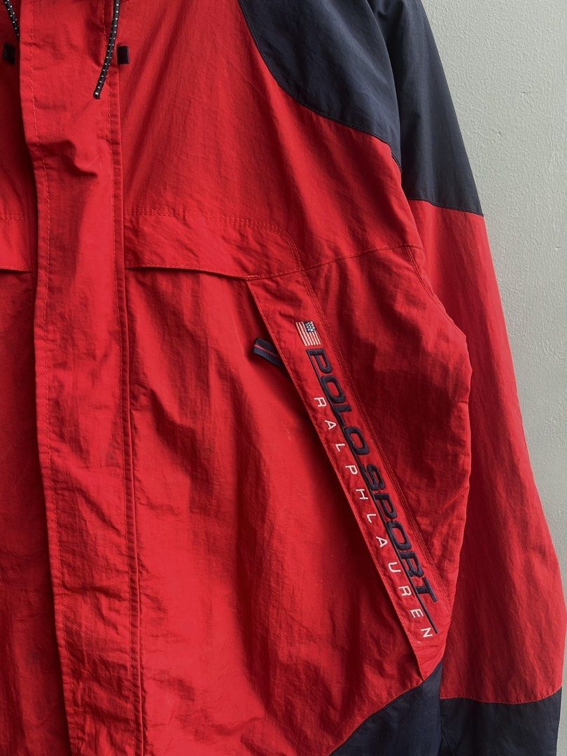Vintage Polo Ralph Lauren Rain Jacket (Category: Activewear) located in Balamban. Submitted by just_findss (Listing ID 1460430236, Image 3). Description: Very Excellent Comdition M on tag Dimes 24W - 29L Colo Rate 9.5/10.