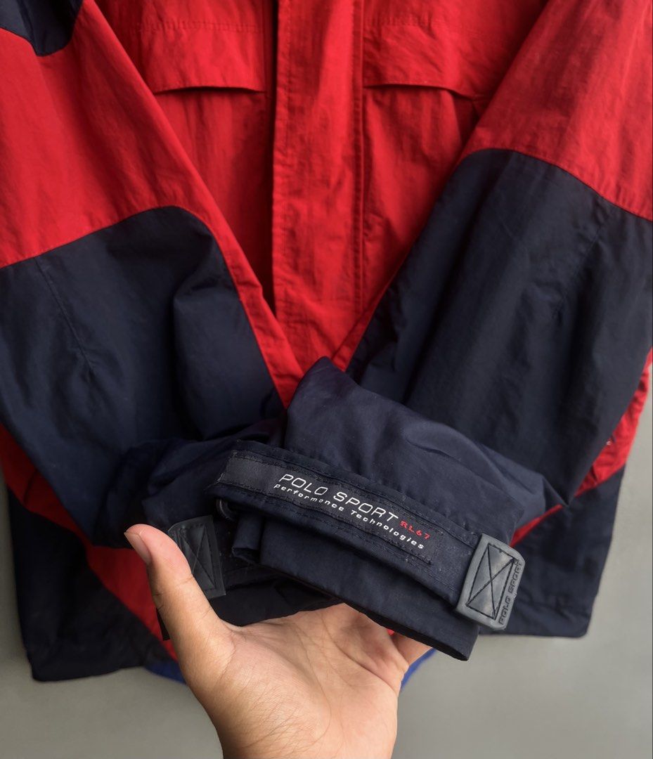 Vintage Polo Ralph Lauren Rain Jacket (Category: Activewear) located in Balamban. Submitted by just_findss (Listing ID 1460430236, Image 2). Description: Very Excellent Comdition M on tag Dimes 24W - 29L Colo Rate 9.5/10.
