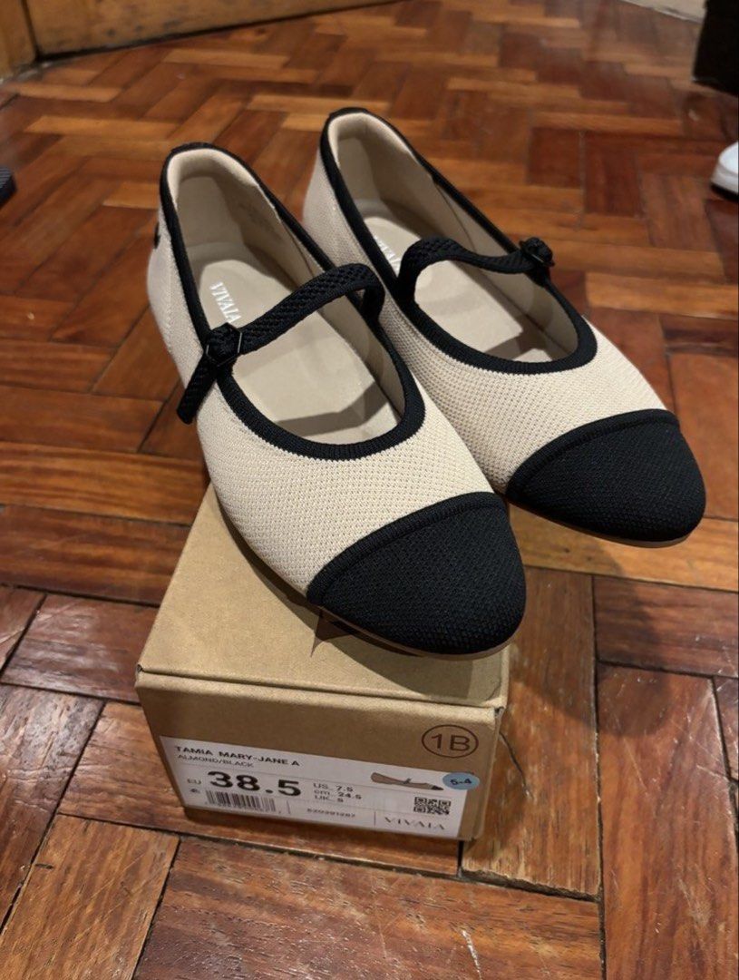Vivaia Tamia Mary Jane (Category: Flats & Sandals) located in Marikina City. Submitted by kimisells (Listing ID 1460454928, Image 2). Description: Almond-Toe Mary Janes AdaptAll (Tamia Mary Jane) Size: US 7.5 / EU 38.5 Color: almond black Brand new with box SRP on website is P7,989 RFS: too big.