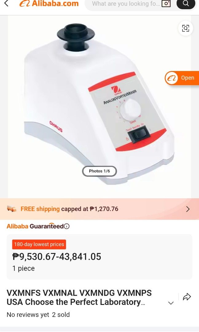 Vortex Mixer (Category: Looking For) located in Manila. Submitted by vastriver-ae1cfc (Listing ID 1460505428, Image 3). Description: Heavy duty and adjustable speed vortex mixer 15K+ po original price nito 6,500 nalang New and complete fittings Control: Analog Duty Rating: Intermittent Orbit: 0.2 in (4.9 mm) Speed Range: 300 rpm – 3200 rpm Capacity: 0.5 kg Dimensions:8.3 in x 6.5 in x 4.8 in (21 cm x 16.5 cm x 12.3 cm) (LxHxW) Net Weight:9.7 lb (