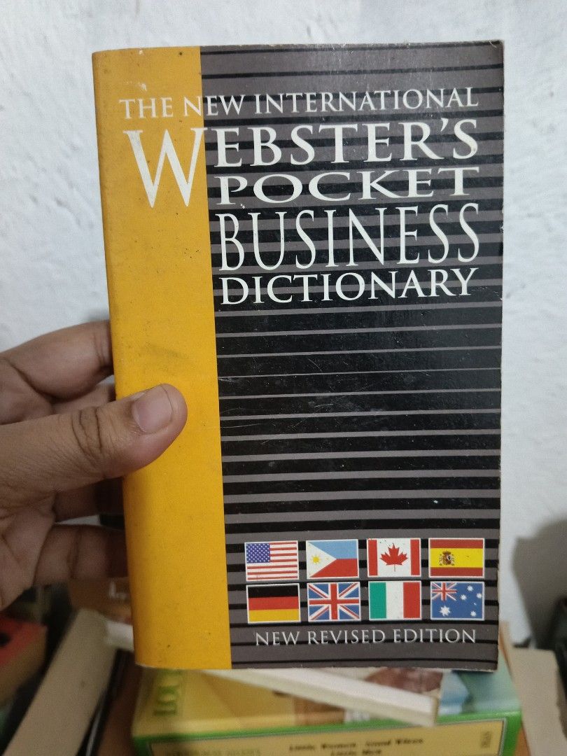 Webster's Pocket Business Dictionary ( Mmpb) (Category: Storybooks) located in Luna. Submitted by bookmine (Listing ID 1460457600, Image 1). Description: .